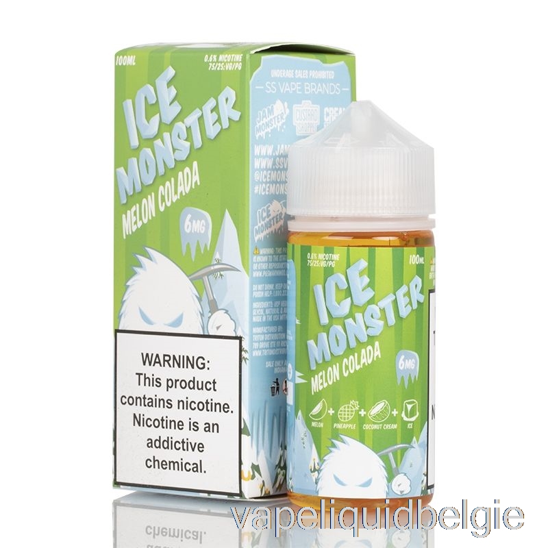 Vape België Ijsmeloen Colada - Ijsmonster - 100ml 0mg